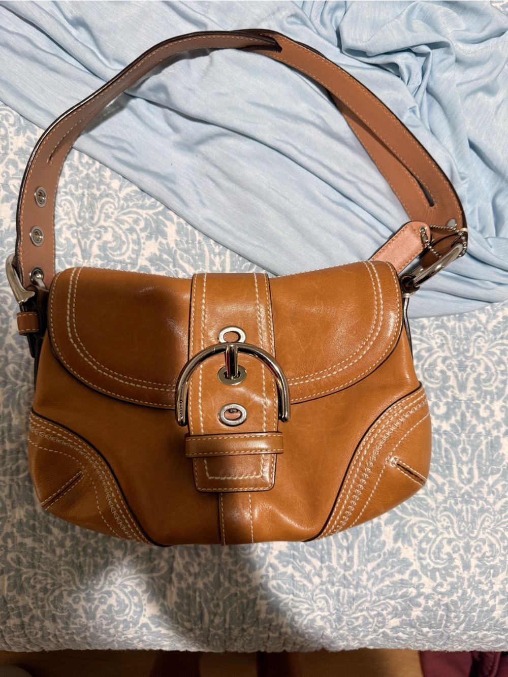 Tan Leather Mini SoHo Bag